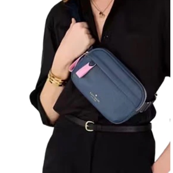 Kate Spade Chelsea Nylon Belt Bag in Slate Blue, NWT - Picture 4 of 6